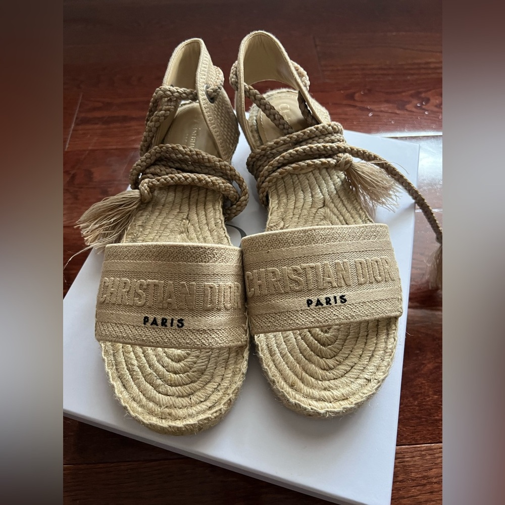 DIOR GRANVILLE ESPADRILLE SANDAL
